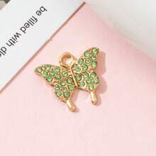 10 件彩色水钻蝴蝶吊饰，适用于 DIY 珠宝制作手链配件 - 蝴蝶型 - 查看 12