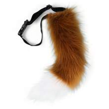 Faux Fur Fox Costume Cat Tail Cosplay Halloween Christmas Party Costume One Size