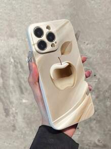 Minimalist Apple Element Fashion Phone Case Precision Perforated Straight Edge Anti-Drop Phone Case Fits Multiple Phone Models Waterproof Shockproof Scratch Resistant Spring Birthday Gift,International Version, Not The Domestic Version - Multicolor - View 5