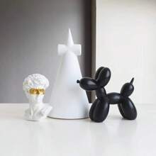 1pc Creative Balloon Dog Sculpture Modern Home Decoration Fashion Animal Art Accessories Collection Small Statues Bedroom Living Room Office Desktop Resin Decoration Gifts Birthday Graduation