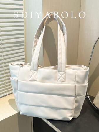 Women's Tote Bag, Lightweight & Fluffy Handbag, Suitable For Travel, Work, Beach, Gym, Shopping, Tote Bags For School,College Essentials, Perfectly Matching With Fall Outfits Women