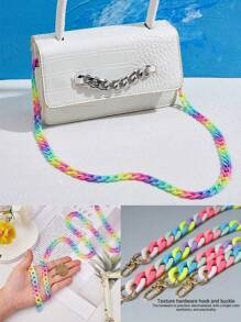 Acrylic Purse Chain With Handle Shoulder Bag Chain Purse Strap For DIY Purse Wallet Handbag Removeable Straps Crossbody Bag Belt Parts Detachable Chains Bag Accessories Y2K Summer - Multicolor - View 1