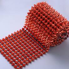0.5/1码 精致锥形塑料铆钉，网状铆钉锥，适用于万圣节、圣诞节装饰、夹克、服装、鞋子、包袋、工艺品制作，多种颜色可选 - 彩色 - 查看 8