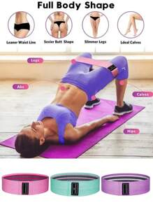 1/3 szt. elastycznych taśm oporowych do treningu pośladków, nóg i bioder - paski na pośladki o wysokim oporze do przysiadów, domowej siłowni i treningu - wytrzymałe taśmy fitness, sport, siłownia, ćwiczenia domowe, siłownia z paskami, taśmy oporowe