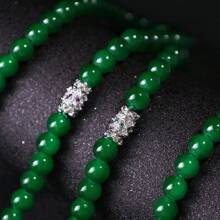 1pc Platinum Jade Screw Buckle Universal Buckle Single Row Necklace Connection Bead Chain Buckle DIY Accessory - Multicolor - View 3