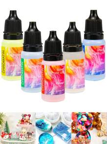10ml/Bottle 24 Colors Macaron Solid Color Pigment Handmade DIY Resin Crystal Epoxy Resin Dye Coloring Agent - 10ml Resin Pigment - View 10