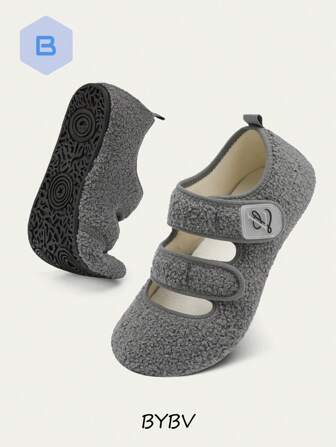 Ultimate Soft Home Slippers - Unisex Wide Fit, Adjustable Straps, Lightweight, Cozy With Rubber Non-Slip Sole, Perfect Sock Slippers For Indoor/Outdoor Comfort