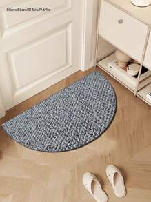 1pc Half-Circle Pineapple Entrance Mat, Thickened Faux Sisal Rug, Water-Washable Bottom, Dirt-Resistant, Kitchen Thick Carpet, Decorative Rug, Ins-Style Carpet, Shower Mat, Home Decor, Living Room Rug, Bedroom Rug, Doormat, Kitchen Rug, Bathroom Rug, Study Rug - Multicolor - View 3