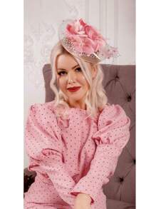 1 pieza Sombrero de Fascinador de Kentucky Derby de los años 1920, Sombreros de Boda Kentucky Fascinador Iglesia Malla Flor Sombreros para Mujer Tocado Accesorio de Cabello Fiesta del Té Sombrero, Regalos, Mini Gorra