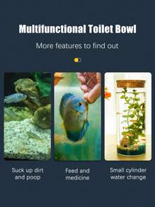 1pc Aquarium Water Change Vacuum Cleaner, Suitable For Cleaning Debris And Waste For All Types Of Fish Tanks And Aquariums