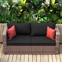 1pc Milk Silk Stretchy Removable & Washable Sofa Seat Cushion Cover, Minimalist & Modern, Suitable For All Seasons - Black - View 1