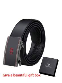 男士几何图案休闲复古派对街头时尚办公室 PU 皮革自动扣皮带，适合所有季节 - 彩色 - 查看 20