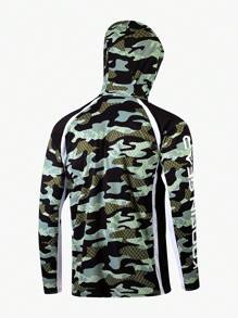 Men's High Performance Hoodie Fishing Shirt Quick Dry Clothes Lightweight Breathable Long Sleeve Sun Protection Fishing Wear
