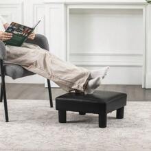 Modern Small Ottoman - 15'' Upholstered Footstool And Compact Foot Rest For Elevated Comfort