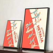 1 件经典动漫 Hetalia World-Stars 经典复古海报帆布印刷海报艺术品可爱房间装饰无框架