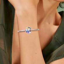 1 st. Boheemse stijl kleurrijke oliedruppel veer kwast decoratieve accessoire, geschikt voor armbanden, kettingen doe-het-zelf, geschikt voor banketten, bruiloften, festivals, dagelijkse outfits, prachtige mode sieraden voor vrouwen en meisjes