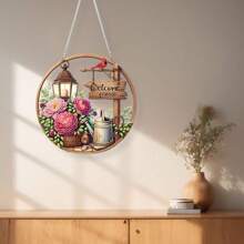 DIY Diamond Painting Kit - Red Empress, Acrylic Gem Art Pendant Set With Unique Shaped Diamond Drills, Suitable For Home Wall Decor, Crafts And Tools