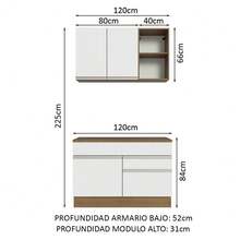 MADESA Baker's Racks - Brown and White - View 3