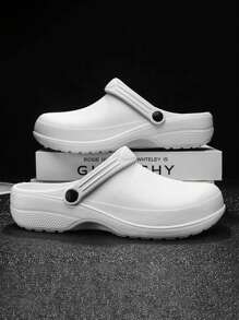 Men's Non-Slip Kitchen Shoes, Slip-On Soft Sole Work Shoes With Closed Toe, Oil-Resistant For Hospital/Medical Use,Summer