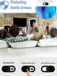 6pcs 10pcs 20pcs Mobile Phone Computer Lens Cover Camera Protective Cover Anti-Spy Metal Blocking Sticker Webcam Cover Privacy Cover Birthday Easter Boy Girlfriend Gift Waterproof Tempered Glass Shockproof Anti-Fall Anti-Fall Scratch Resistant Anti-Fingerprint Full Cover