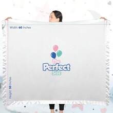 50" X 60" Buttery Soft White Throw Blanket - Cozy Fleece Throw With Satin Trim - For Couch, Bed, Lounging - All Seasons