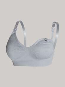 3pcs/Set Pregnant & Nursing Lace Wireless Seamless Breastfeeding Bras, Comfortable Supportive Maternity Bras - Multicolor - View 9