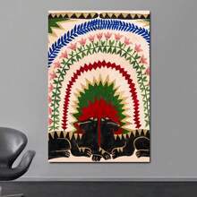 1 pieza Póster de arte de pared sin marco, antiguo y abstracto egipcio, póster de anime clásico, póster elegante para sala de estar, bar, pintura decorativa vintage