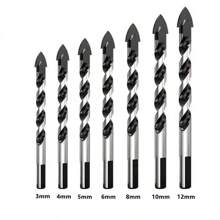 3-12mm Multifunctional Triangle Drill Bit Diamond Drill Set Ceramic Tile Concrete Brick Wood Glass Punching Hole Saw Metal Dril