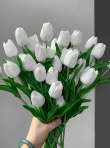38pcs/24/12/6/1pc Tulip Artificial Flowers For Home Decoration, Living Room Bedroom Decorative Faux Flowers,Fake Plants,Fall Decor,Room,Desk,Garden Decor,Room Decoration Stuff, Valentine Day, Gift Room Decor,Home Decor Gifts Birthday Graduation