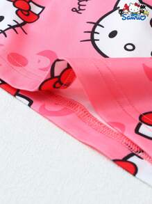 SANRIO [Homely Gents] 3pcs/Set Celana Pendek Tidur Wanita Motif Kartun Lucu, Kain Poliester Lembut & Tidak Transparan, Nyaman untuk di Rumah & Santai - MultiWarna - View 4