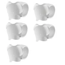 Set de 5 protectores de pared adhesivos, amortiguadores de puerta de silicona, protectores de manija de puerta sin taladro