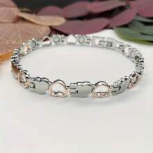 Elegant Fashion Heart Cutout Couple Bracelet, Handcrafted Adjustable, Perfect Gift For Valentine's Day Or Mother's Day