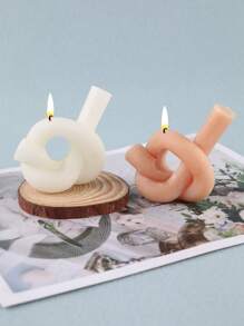 1 件绳绑蜡烛台模具，手工制作创意蜡烛台香薰石装饰蜡烛插入模具