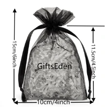 50 piezas/paquete, 25 colores, 7 tamaños, Bolsas de organza de malla de nailon transparente con cordón de alta calidad, bolsas para empaquetar joyas, bolsas de regalo, bolsas para jabón, bolsas para obsequios de boda, bolsas para caramelos, bolsas de almacenamiento, bolsas protectoras para frutas, adecuadas para Navidad, boda, fiesta y vacaciones, Día de San Valentín