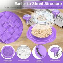 Desmenuzador de carne y pollo manual - Rallador de cocina - Morado - Ver 3