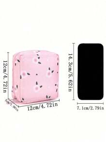 1pc Summer Sanitary Napkin Storage Bag, Pad Storage Pouch, Storage Case For Menstrual Pads, Lipstick, Coins, Suitable For Students, Women, Home, Bedroom