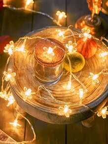 1条1.5/3/6米室内樱花串灯，卧室花卉仙女灯，电池供电串灯，适用于家居、卧室、花园、婚礼派对装饰、情人节装饰灯 - 櫻花 - 查看 9