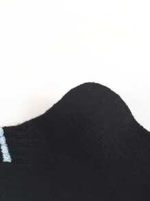 20 piezas/10 piezas Calcetines sencillos para niños, calcetines negros de media caña que absorben la humedad, calcetines de tubo medio para las cuatro estaciones, para primavera y verano, otoño e invierno, calcetines deportivos, regalos para niñas, regalos para niños, regalos para mamá, regalos para papá, ropa de invierno para niñas, ropa de invierno para niños, regalos navideños, estilos aleatorios