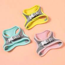 Accesorios para perros y gatos, Collar para perros pequeños, chaleco de , cuerda para el pecho para mascotas, cubierta para perros, arneses ajustables transpirables, productos de suministros - Naranja - Ver 4