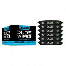 DUDE Wipes Unscented XL Flushable Wipes, 6 Flip-Top Packs Case, 48 Wipes Per Pack, 288  Aloe Vera - 1 - View 9