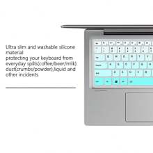 1 Pieza Funda de teclado de silicona multicolor en inglés ANSI para Yoga C940 C740 14" | Yoga C930 930 920 13.9" | Para Flex 14 14" | Yoga 720 720S 730 13.3" | Yoga 730 15.6" | Yoga 720 12.5", Protector de teclado impermeable de colores, rosa y verde
