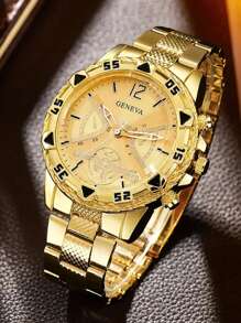 6pcs/Set Stylish Quartz Watches For Men - Perfect For Halloween, Christmas, Thanksgiving, Valentine's Day - Ideal Gift For Boyfriend Or Family