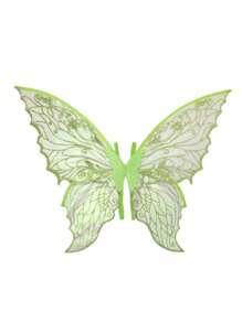 1 pièce d'aile de fée papillon avec feuille d'or, costume de déguisement pour fête, bal, représentation