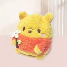 Miniso 迪士尼小熊维尼和小猪 Ufufy 花朵玩偶，可爱圆形造型，轻盈亲肤，经久耐用不易变形，是完美的卧室装饰和沙发靠垫，也是一份很棒的礼物（1 个装） - 黃色 - 查看 2
