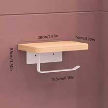 1 szt. Ścienny uchwyt na papier toaletowy, dozownik do łazienki, wodoodporny uchwyt na papier toaletowy, dozownik do łazienki, wanna bez wiercenia