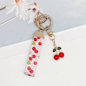 Cherry Shaped Keychain, Suitable For Hanging On Doors, Cars, Bags, Etc.