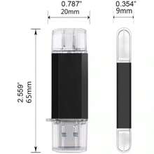 Chiavetta USB 64GB con logo stampato a laser, pennetta USB di tipo C colorata da 32GB, dispositivo di archiviazione USB ad alta velocità, stick di memoria personalizzato con logo rosso