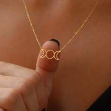 March Goddess Hecate Necklace For Women, Men Stainless Steel Witch Knot Greek Mythology Chain Jewelry - Multicolor - View 4