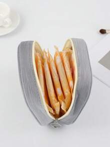 1 Piece Of Women's Makeup Bag, Large Capacity Multifunctional Handheld Wash Bag, Travel Cosmetics Storage Bag, Portable Hand Bag, Coin Purse, Sanitary Napkin Storage Bag, School, Home, Touch Up Bag, Materials, Recommended For Girls' Good Products Makeup Travel Toiletry Organizer Essentials Gifts Storage Zipper Accessories Nail Bags, Makeup Bag, Vanity,Christmas Gifts,Pouch,Travel,Gifts For Women Travel Essential,Pouch,Clutch / Small Handbag, Makeup Organizer,Makeup Organize,Pouch,Brush Holder,Mini Pouch,Large Capacity Pouch,Gifts For Women,Christmas Gifts,Gift Ideas For Women,Pouch,Makeup Pouch,Travel Essential - Grey - View 8