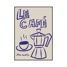 1 幅现代帆布画 咖啡菜单海报 复古食物帆布画 复古厨房印刷墙艺术画 适用于客厅家居装饰 无框架